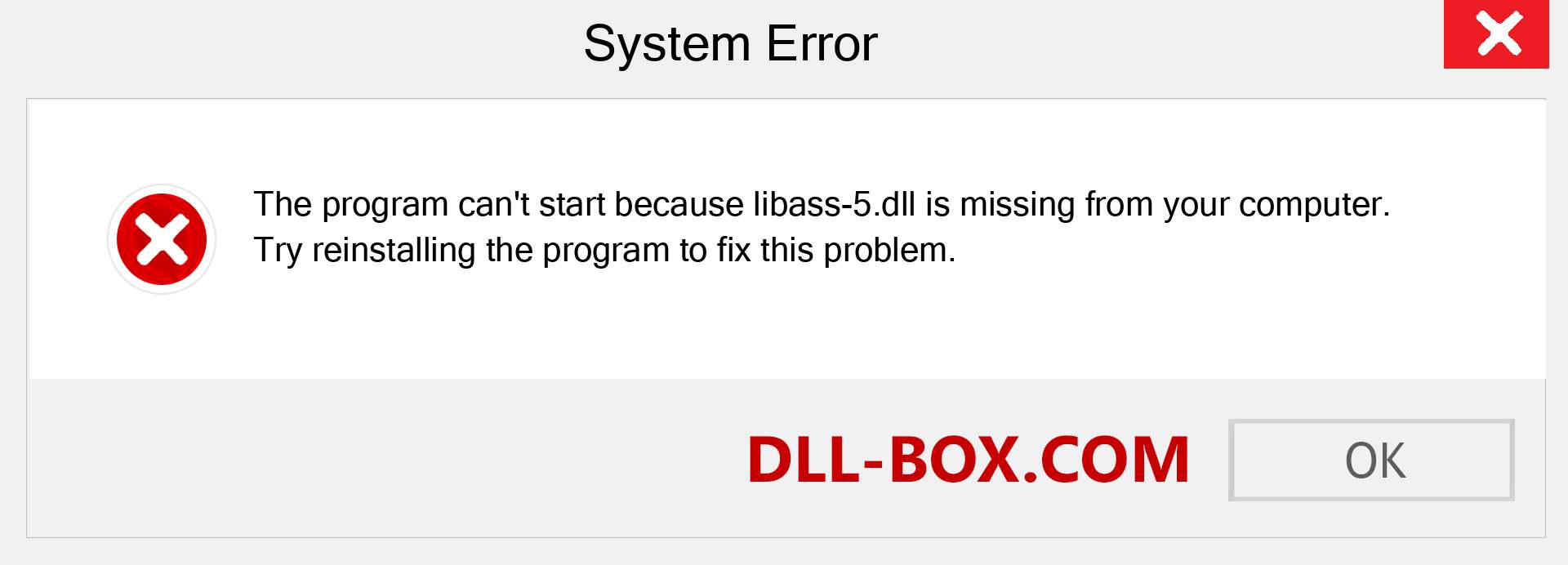  libass-5.dll file is missing?. Download for Windows 7, 8, 10 - Fix  libass-5 dll Missing Error on Windows, photos, images